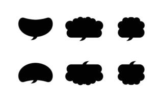 Speech bubble set of different style vector