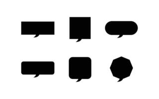 Speech bubble collection of different shape template vector