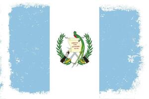 Clásico plano diseño grunge Guatemala bandera antecedentes vector