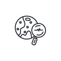 explore icon. .Editable stroke.linear style sign for use web design,logo.Symbol illustration. vector