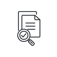 inspection icon. .Editable stroke.linear style sign for use web design,logo.Symbol illustration. vector