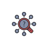 investigate icon. .Editable stroke.linear style sign for use web design,logo.Symbol illustration. vector
