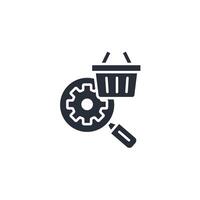 market analysis icon. .Editable stroke.linear style sign for use web design,logo.Symbol illustration. vector