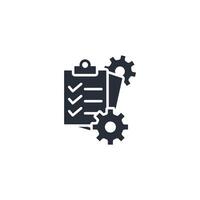 project management icon. .Editable stroke.linear style sign for use web design,logo.Symbol illustration. vector