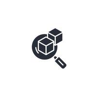 research icon. .Editable stroke.linear style sign for use web design,logo.Symbol illustration. vector