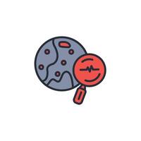 explore icon. .Editable stroke.linear style sign for use web design,logo.Symbol illustration. vector