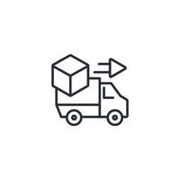 Supply chain icon. .Editable stroke.linear style sign for use web design,logo.Symbol illustration. vector