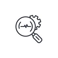 search icon. .Editable stroke.linear style sign for use web design,logo.Symbol illustration. vector