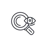 seek icon. .Editable stroke.linear style sign for use web design,logo.Symbol illustration. vector