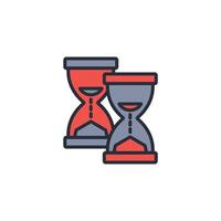 Hourglass icon. .Editable stroke.linear style sign for use web design,logo.Symbol illustration. vector