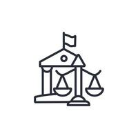 scale icon. .Editable stroke.linear style sign for use web design,logo.Symbol illustration. vector