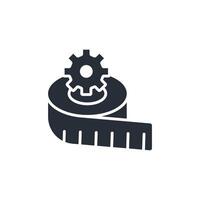 Measurement icon. .Editable stroke.linear style sign for use web design,logo.Symbol illustration. vector