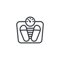 body scales icon. .Editable stroke.linear style sign for use web design,logo.Symbol illustration. vector