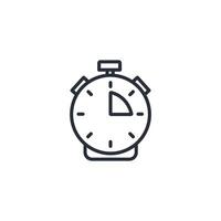 Stopwatch icon. .Editable stroke.linear style sign for use web design,logo.Symbol illustration. vector