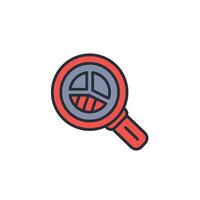 search data icon. .Editable stroke.linear style sign for use web design,logo.Symbol illustration. vector
