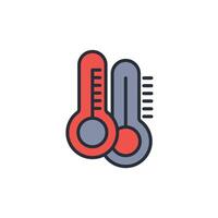 temperature icon. .Editable stroke.linear style sign for use web design,logo.Symbol illustration. vector