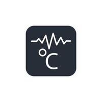 celsius icon. .Editable stroke.linear style sign for use web design,logo.Symbol illustration. vector
