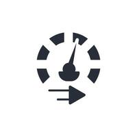 gauge icon. .Editable stroke.linear style sign for use web design,logo.Symbol illustration. vector