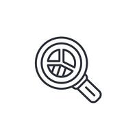 search data icon. .Editable stroke.linear style sign for use web design,logo.Symbol illustration. vector