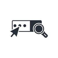 Search bar icon. .Editable stroke.linear style sign for use web design,logo.Symbol illustration. vector