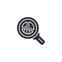 search data icon. .Editable stroke.linear style sign for use web design,logo.Symbol illustration. vector