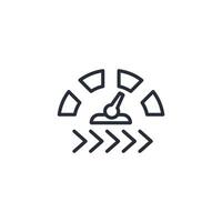 Speed icon. .Editable stroke.linear style sign for use web design,logo.Symbol illustration. vector