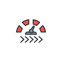 Speed icon. .Editable stroke.linear style sign for use web design,logo.Symbol illustration. vector