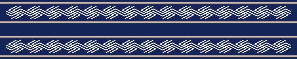 Seamless border pattern in ethnic oriental style vector