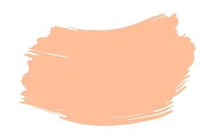 Peach Fuzz paint brush stroke illustration isolated on transparent background. Trendy grunge design element, banner template vector