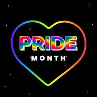 Expressing Love and Acceptance Design Inspiration for Pride Month vector