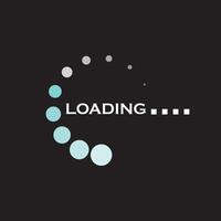 Loading indicator icon vector