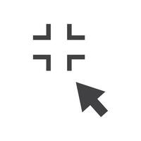 Cursor icon pointer mouse icon vector