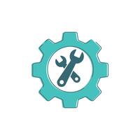 Wrench logo icon vector