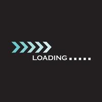 Loading indicator icon vector