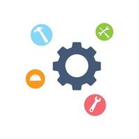 Engineering icon flat design vector