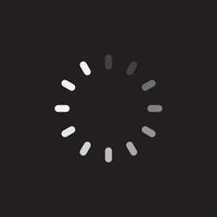 Loading indicator icon flat design vector