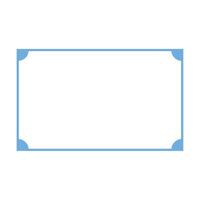 Blue frame on a white background illustration for design vector