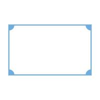 Blue frame on a white background illustration for design vector