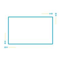 square frame gradient style icon design of Decorative element theme illustration vector