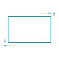 square frame gradient style icon design of Decorative element theme illustration vector