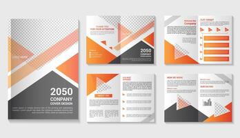 company profile design template vector