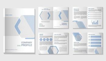 company profile design template vector