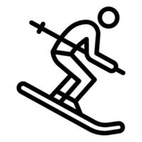 esquí fiesta viaje objeto ilustración vector