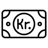 Krone Currency business money illustration vector