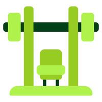 Bench gym sport equipment illustration vector