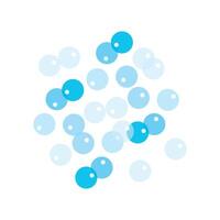 Soap bubbles on a white background vector