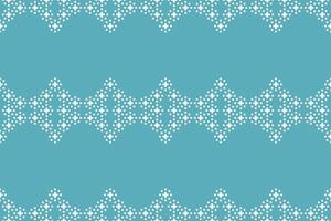 Traditional ethnic motifs ikat geometric fabric pattern cross stitch.Embroidery Ethnic oriental Pixel pastel cute blue background. Abstract,illustration. Texture,decoration,wallpaper. vector