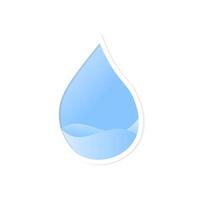 Blue water drop illustration design vector