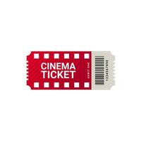 Cinema ticket illustration design vector