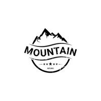 Mountain logo design vector